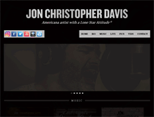 Tablet Screenshot of jonchristopherdavis.com